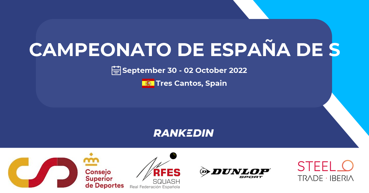 CAMPEONATO DE ESPAÑA DE SELECCIONES AUTONOMICAS Squash Torneo Tres Cantos  -Rankedin | Rankedin